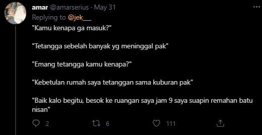 Viral Chat Izin Tak Masuk Kerja ke Bos Dibalas Mengejutkan. (Twitter/@amarserius)