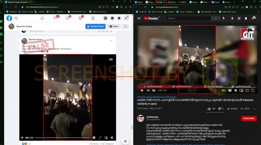 CEK FAKTA Viral Video Hamas Buka Cabang di India. (Turnbackhoax.id)