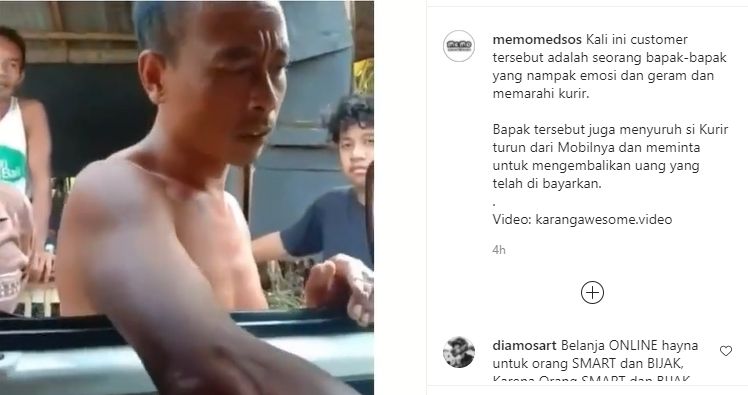 Pembeli marah barang yang dipesan tidak sesuai. (Instagram/memomedsos)