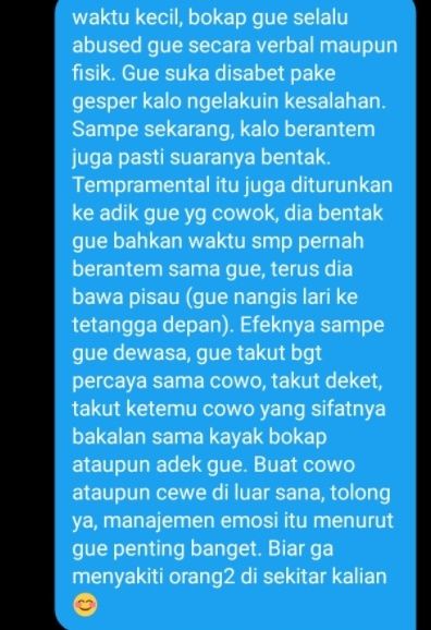 Viral Curhat Pilu Sender Trauma Ketemu Cowok. (Twitter/@tubirfess)