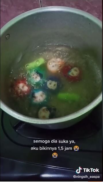 Tteokbokki bentuk NCT Dream (TikTok @ningsih_easpa)