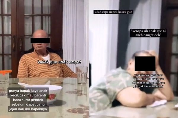 Viral Bapak 53 Tahun 'Merengek' Minta Uang Jajan Ke Ortu Sampai Serak. (TikTok/@anni*******69)