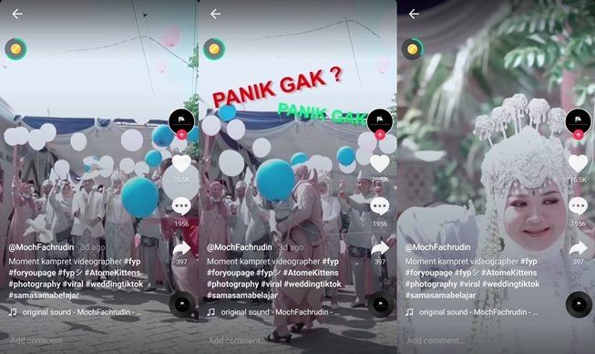 Rusak Momen Berharga Pengantin karena Kejar Burung, Aksi Ibu Ini Bikin Kesal. (TikTok/@fa_studios)