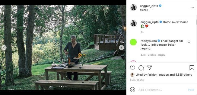 Anggun C Sasmi Pamer Pekarangan Rumah di Prancis. (Instagram/@anggun_cipta)