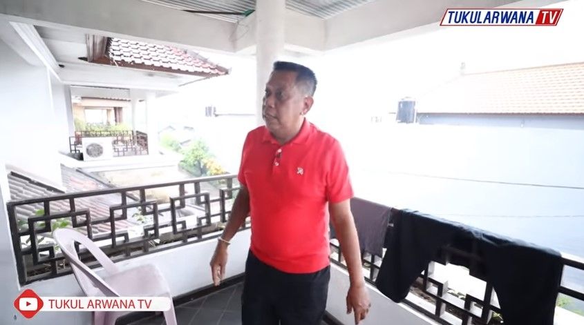 Potret rumah Tukul Arwana di Bali. (YouTube/ Tukul Arwana TV)