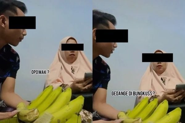 Aksi Pria Sengaja Permalukan Ibunya di Acara Lamaran. (TikTok/@ma****nn )