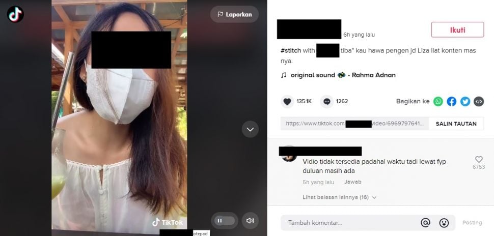 Viral Aksi Pilot Gadungan mau Kompori Mantan Berakhir Blunder. (TikTok/@le*****n)