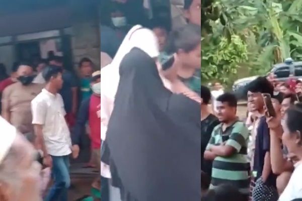 Tiga Remaja SMA Diarak dan Diolok-olok Warga Sekampung. (Instagram/@fakta.beriita)