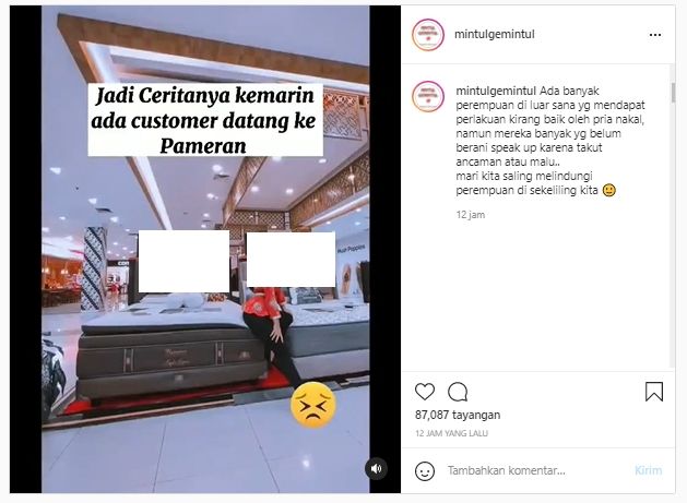 Curhat SPG merasa dianggap bak cewek murahan oleh pelanggan pria (Instagram).