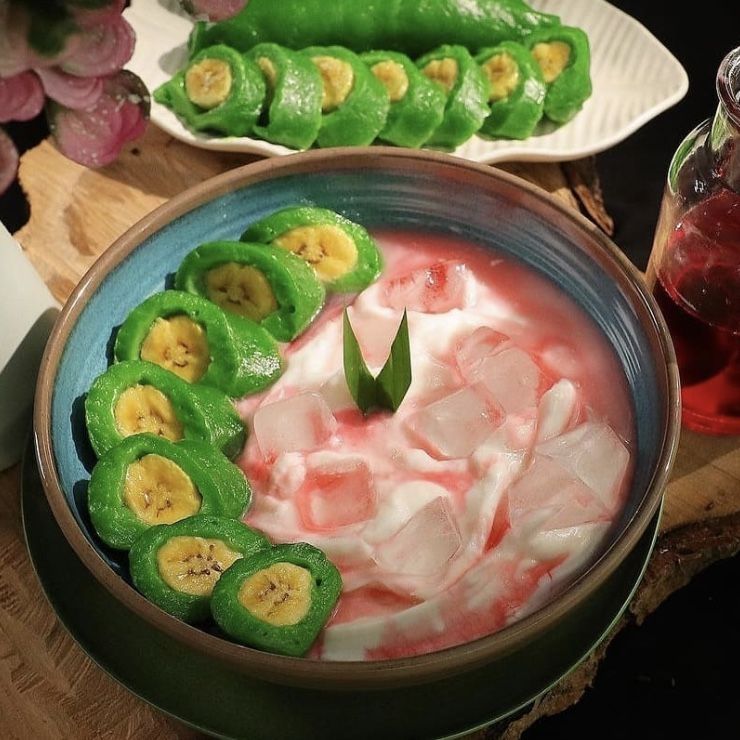 es pisang ijo (instagram/@101resepjajan)