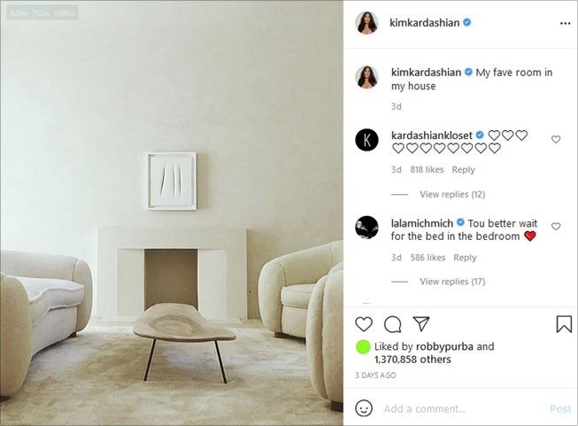 Kim Kardashian Pamer Ruangan Favorit di Rumah, Malah Dibilang Menyeramkan. (Instagram/@kimkardashian)