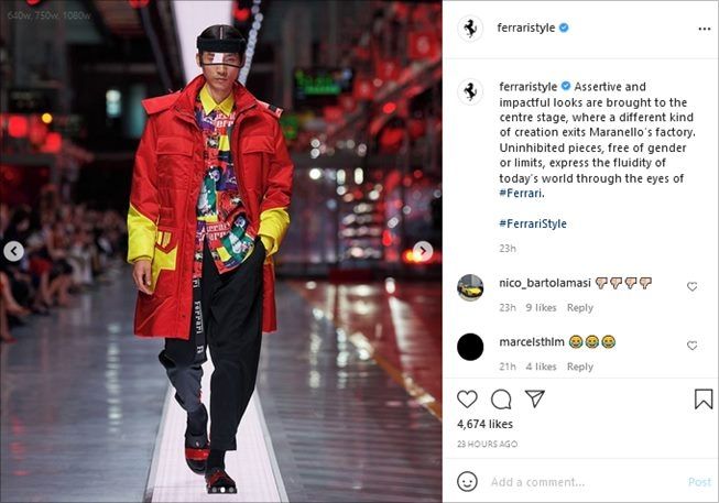 Ferrari perdana terjun ke dunia fashion, rilis busana menawan. (Instagram/@ferraristyle)