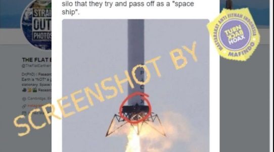 CEK FAKTA Viral Info Peluncuran Roket SpaceX ke Luar Angkasa Cuma Editan. (Turnbackhoax.id)