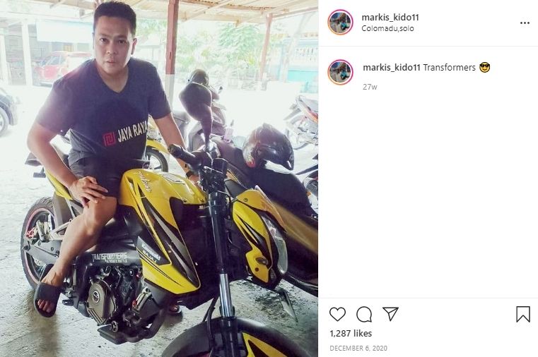 Motor anti masintream yang ditunggangi Markis Kido. (Instagram)