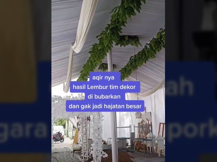 Drama pengantin gagal hajatan pas pandemi gegara dilaporkan tetangga (TikTok).