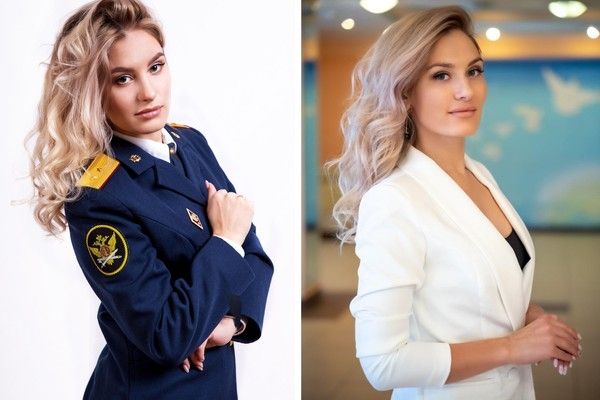 Potret finalis kontes kecantikan sipir penjara Rusia - Anatasia Oklova. (Miss Penal System Contest 2021)