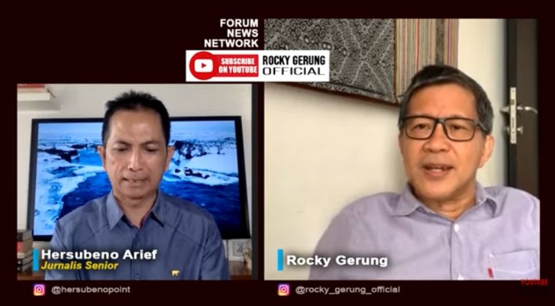 Rocky Gerung curiga PDIP mau jadi partai tunggal (YouTube).