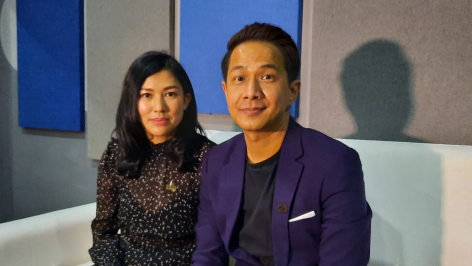 Pasangan artis Delon dan Aida Noplie Chandra. [Suara.com/Ismail]