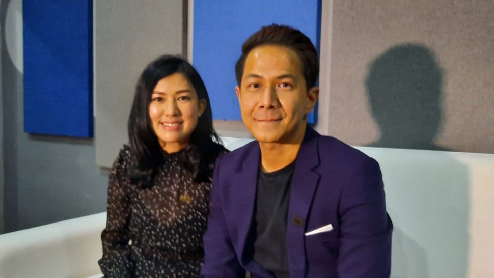 Pasangan artis Delon dan Aida Noplie Chandra. [Suara.com/Ismail]