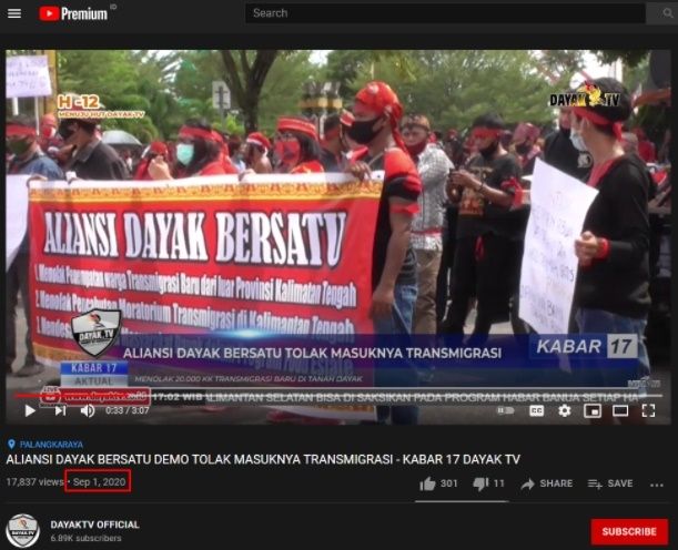 CEK FAKTA Viral Video 'Kami Orang Dayak Gerah China Sudah Kuasai Daerah'. (Turnbackhoax.id)