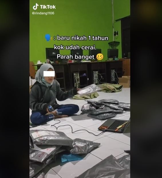 Viral Curhat Wanita Baru 1 Tahun Menikah Pilih Cerai (tiktok.com/@rindang1106)