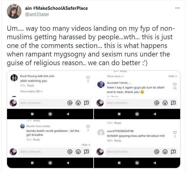 Viral Wanita Dihujat di TikTok, Disuruh Pakai Baju Tertutup Gara-Gara Ini (twitter.com/ant33ater)