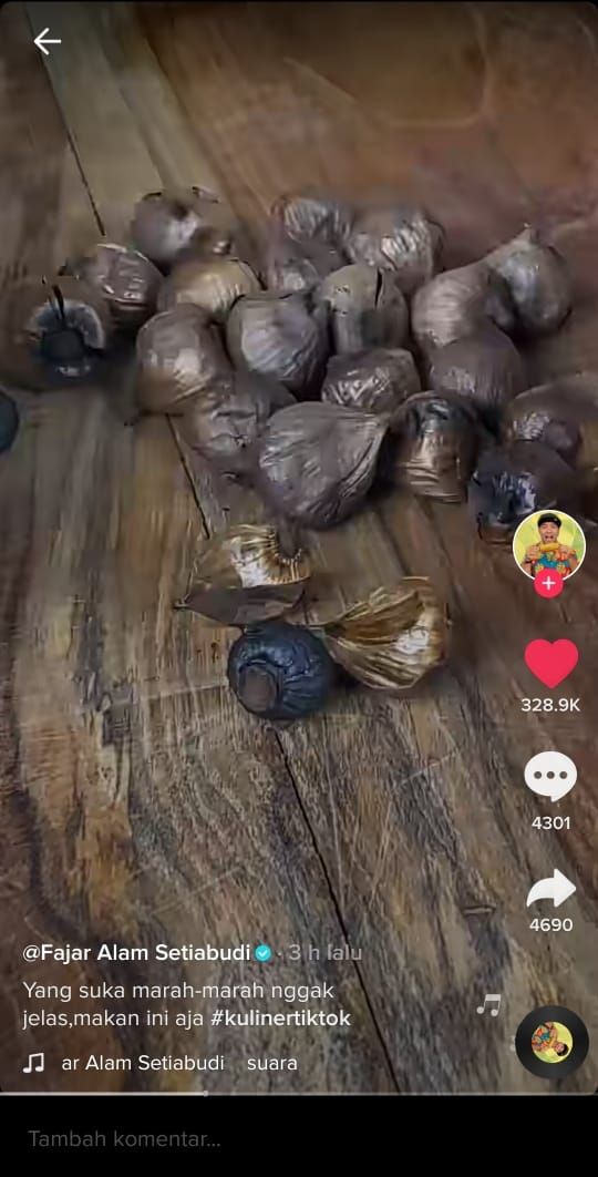 Black garlic (TikTok @fajarlele)