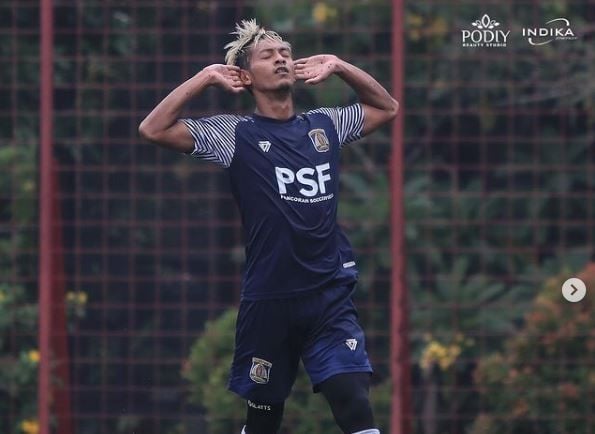 Yongki Ariwibowo striker anyar Persiba Balikpapan. [Akun IG Persibabpp]