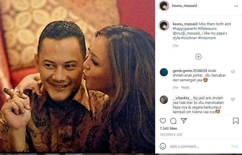 Transformasi Angelina Sondakh. [Instagram/keanu_massaid]
