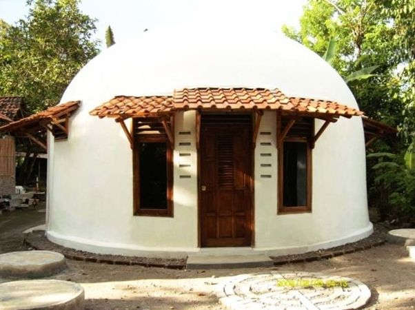 Rumah Anti Gempa, Rumah Dome. (ikons.id)