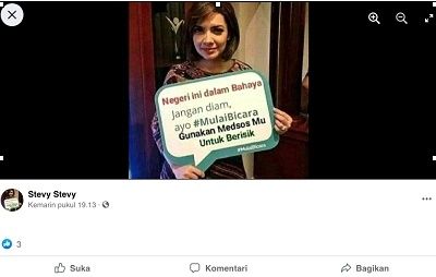 CEK FAKTA Benarkah Najwa Shihab Mengajak Masyarakat Berisik di Medsos. (Facebook/@Stevy Stevy)