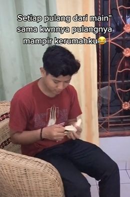 Pria dilayani calon mertua bak anak kesayangan. (Tiktok)