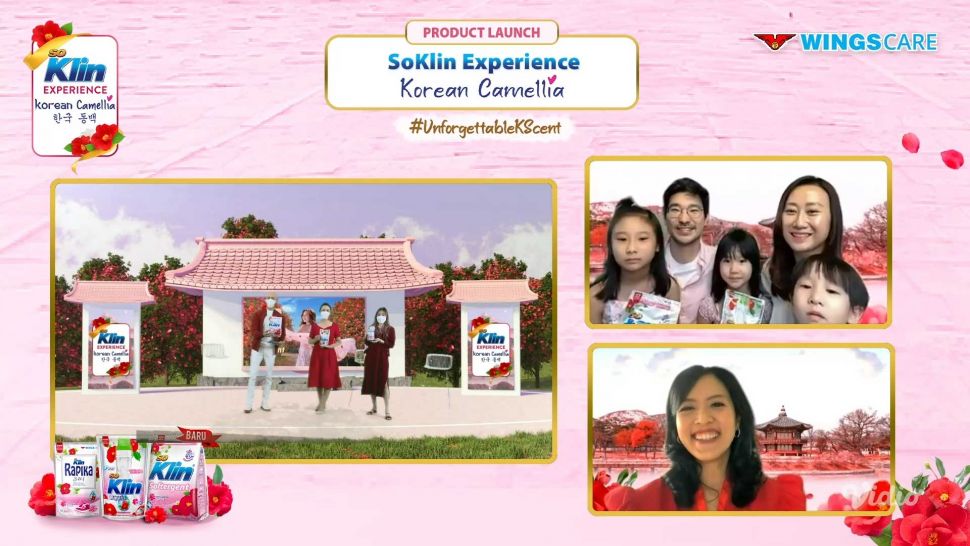 Peluncuran SoKlin Experience Korean Camellia. (Screenshot)