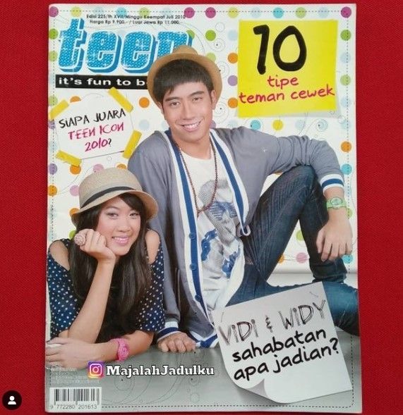 Potret jadul vokalis saat jadi model sampul majalah. (Instagram/majalahjadulku)