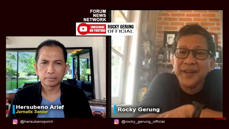 Rocky Gerung soal vonis Habib Rizieq (YouTube/RockyGerungOfficial).