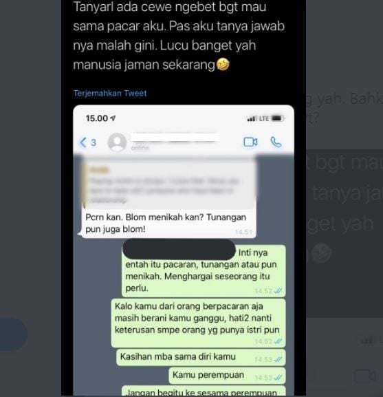 Viral Cewek Ungkap Alasan Jadi Pelakor, Warganet Ikut Emosi (twitter.com/@AREAJULID)