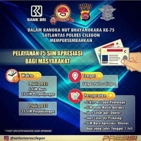 SIM gratis Polres Cilegon