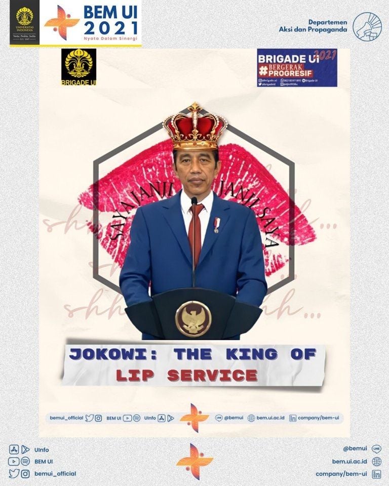 Jokowi King of Lip Service