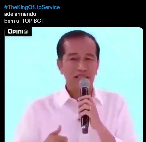 Unggahan Presiden Joko Widodo menjelaskan mengenai impor beras [Twitter]