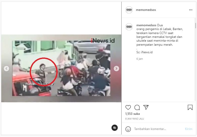 Viral 2 Pengemis Terciduk Pura-pura Cacat, Publik Berdoa Biar Beneran (Instagram/memomedsos).