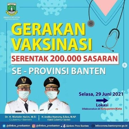 vaksinasi COVID-19 gratis di Banten