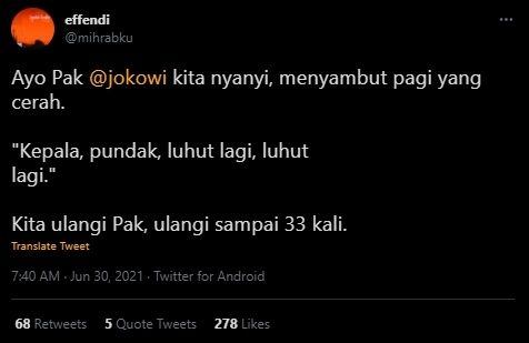 Luhut Sah Pimpin PPKM Mikro Darurat. (Twitter/@mihrabku)