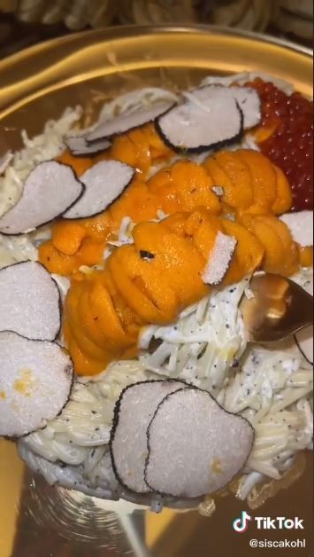 Sisca Kohl buat pasta Rp5,5 Juta (TikTok @siscakohl)