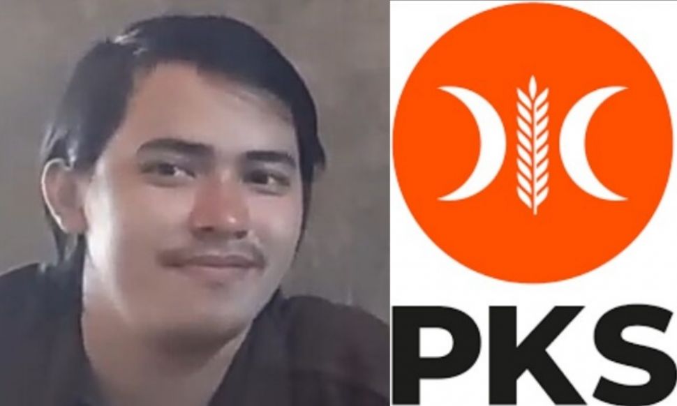 Leon Alvinda Putra dan logo PKS