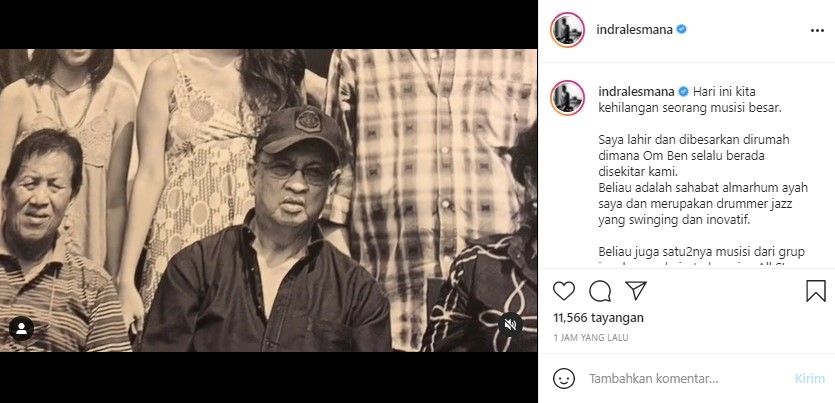 Benny Mustafa meninggal dunia (Instagram)