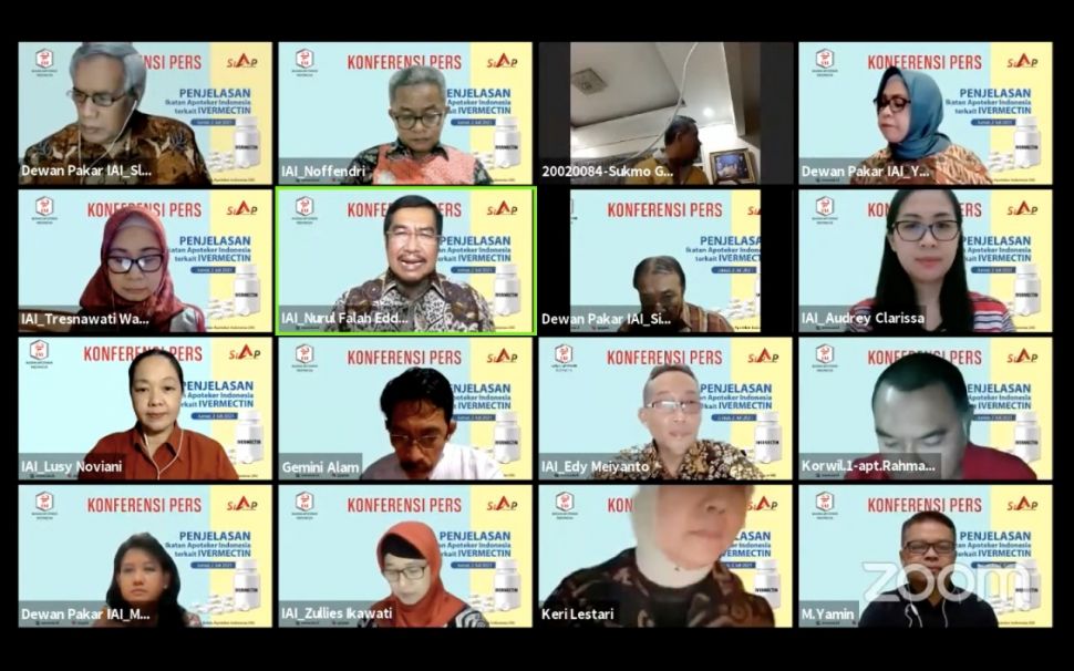 konferensi Pers Ikatan Apoteker Indonesia. (Dok. IAI)