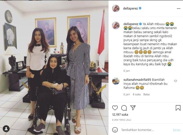 Della Perez dan mendiang Rachmawati Seokarnoputri (Instagram)