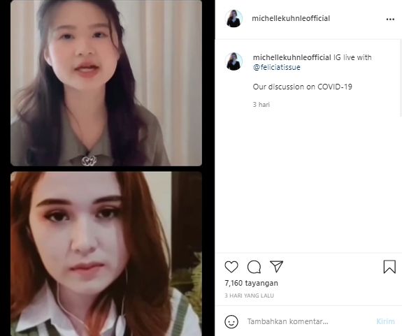 Felicia Tissue Dan Michelle Kuhnle Dipuji Pintar Saat Live Ig Warganet Singgung Kaesang Suara Jogja