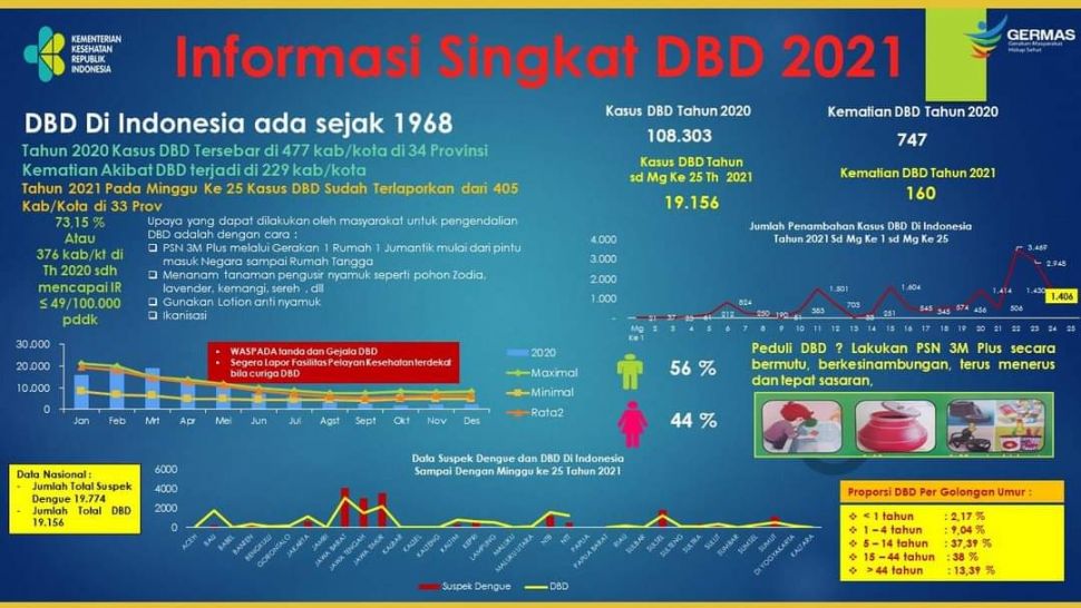 Kota Bekasi Jadi Daerah dengan Kasus DBD Tertinggi Sepanjang 2021