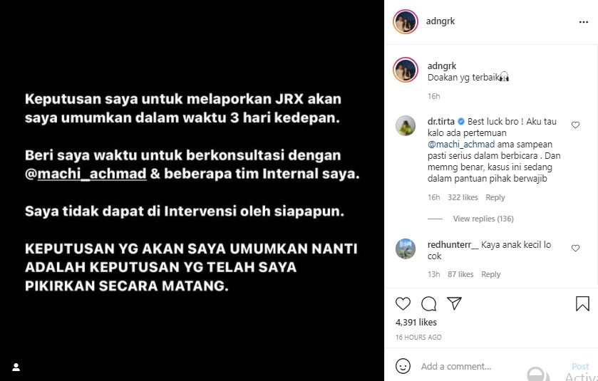 Jerinx SID terancam dipenjarakan lagi (Instagram.com)